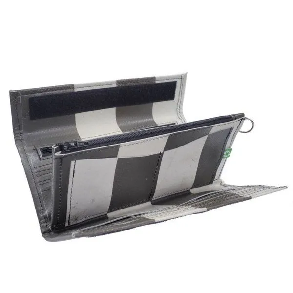 Rebago Rebago Portemonnaie Wallet Tarp XL, Grau-weiß, – Produktbild 3 von 4
