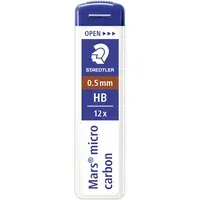 Staedtler Staedtler Ersatzminen für Druckbleistifte 'Mars micro carbon' Ø 0,5 mm, 12 Stk., HB – Produktbild 2 von 2