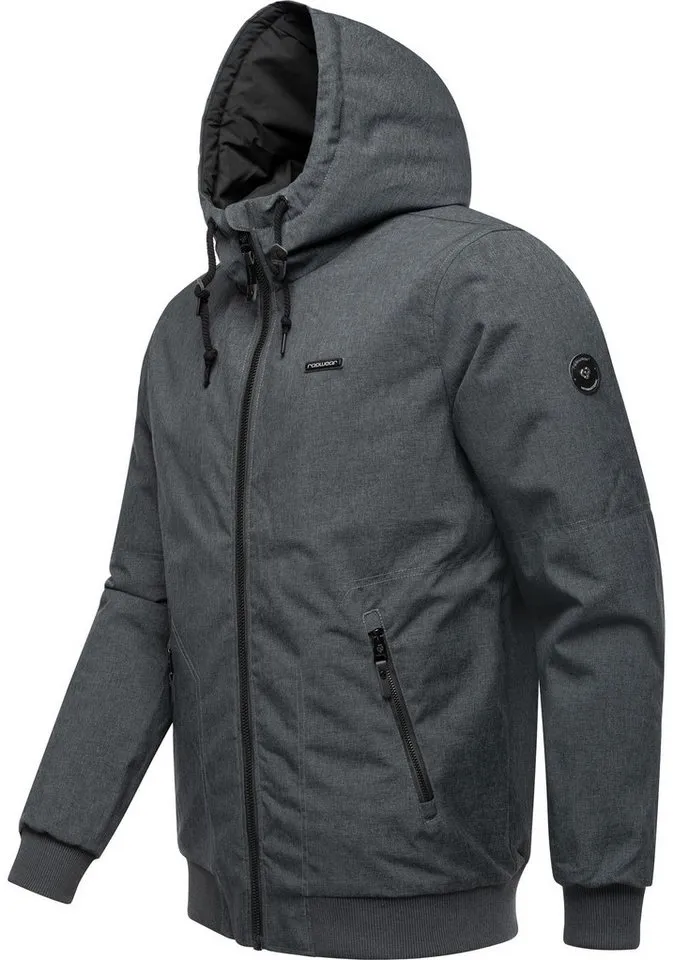 ragwear ragwear Winterjacke Stewie wasserdichte Herren Outdoorjacke mit großer Kapuze, Schwarz, – Produktbild 3 von 3