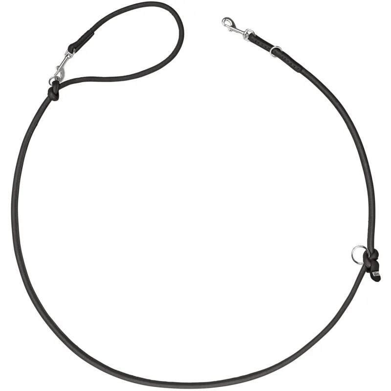 Dog Sport Dog Sport HUNTER verstellbare Hundeführleine soho round mini schwarz 6 mm, Schwarz, – Produktbild 1 von 1
