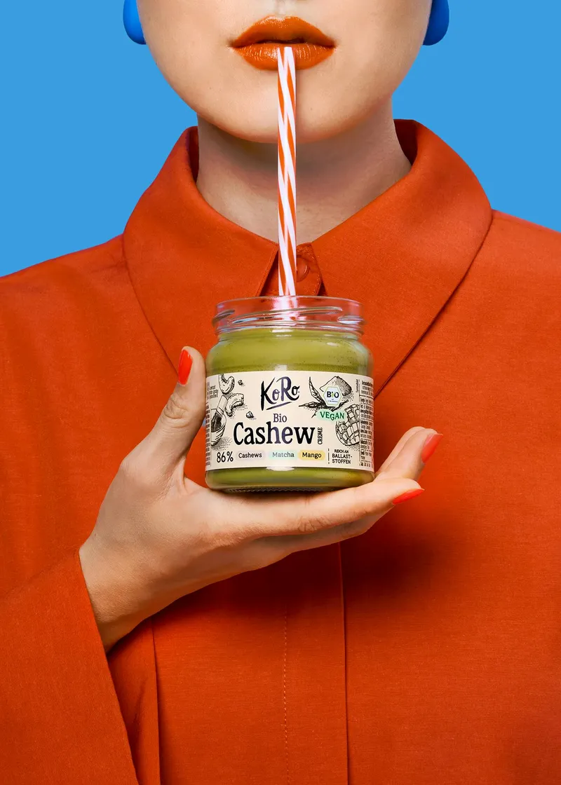 KoRo Bio Cashewcreme Matcha mit Mango | 200 g – Produktbild 3 von 5