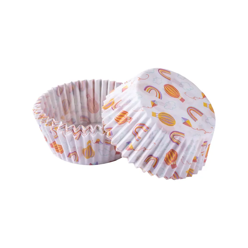 ZENKER Zenker Muffinförmchen Regenbogen, Ø5cm, 50 Stk. – Produktbild 1 von 2