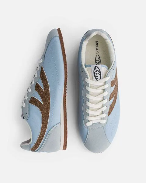 MoEa MoEa Sneakers Rise - Blue & Brown - Palm, Blue, – Produktbild 2 von 4