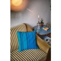 HängemattenGlück HängemattenGlück Sofakissen / Kopfkissen aus reiner Bio Baumwolle (Bezug und Füllung) 40x40cm Blautöne – Produktbild 1 von 1