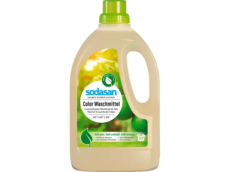 Sodasan Sodasan Flüssiges Waschmittel Color mit Limette – Produktbild 1 von 3