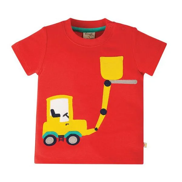 Frugi Frugi T-Shirt Gabelstapler Koi Rot – Produktbild 2 von 5
