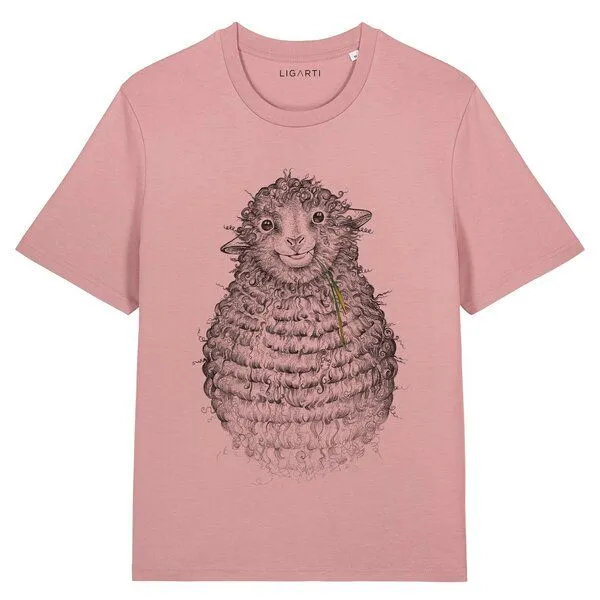 LIGARTI LIGARTI T-Shirt – Wollfried, Altrosa, – Produktbild 1 von 4