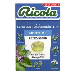 MARVECS GmbH - Marketing-Vertrieb-Consulting-Service MARVECS GmbH - Marketing-Vertrieb-Consulting-Service Ricola Menthol ohne Zucker 50 g Bonbons – Produktbild 1 von 1