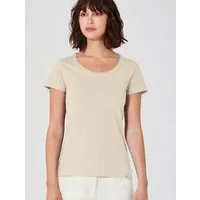 HempAge HempAge Damen T-Shirt mit Rollsaum Hanf/Bio-Baumwolle, Gobi, – Produktbild 1 von 1