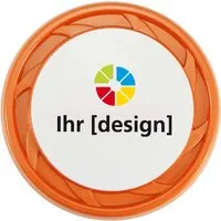 Wurfscheibe inkl. 4-farbigem Aufdruck, orange – Produktbild 1 von 1