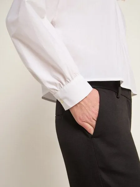 LANIUS LANIUS Bluse mit Kräuseln (GOTS) aus Bio-Baumwolle, White, – Produktbild 5 von 5