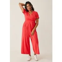 Boob Boob Umstands- und Stilloverall Amelia jumpsuit, Hibiscus red, – Produktbild 1 von 1