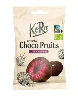 KoRo Bio Crunchy Choco Fruits - Dark Raspberry 50 g – Produktbild 1 von 1