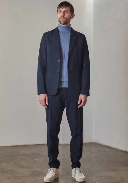 About Companions About Companions Herren Blazer ENVER Eco Structure Navy – Produktbild 3 von 4