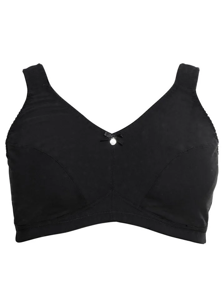sheego sheego Bügelloser BH Entlastungs-BH (2-tlg), Bunt|schwarz, – Produktbild 2 von 5