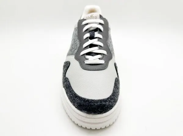 thies Veganer, ultraleichter „thies ® Eco Cup Felt Sneaker“ aus recycled PET Filz & Bambus, Fog (grau), – Produktbild 3 von 4