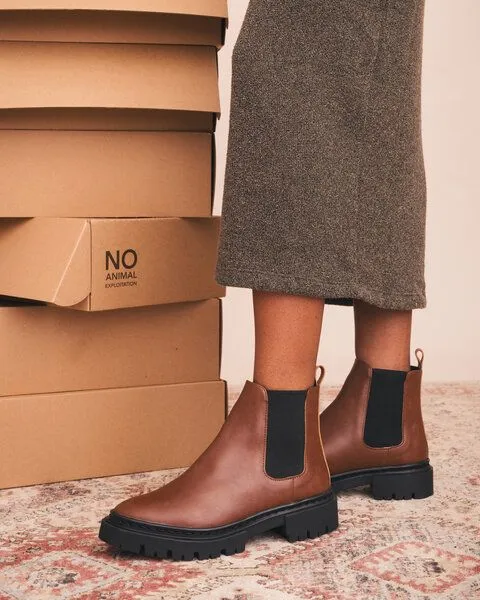 Nae Vegan Shoes Nae Vegan Shoes Molly Vegane Stiefel, Braun, – Produktbild 4 von 4