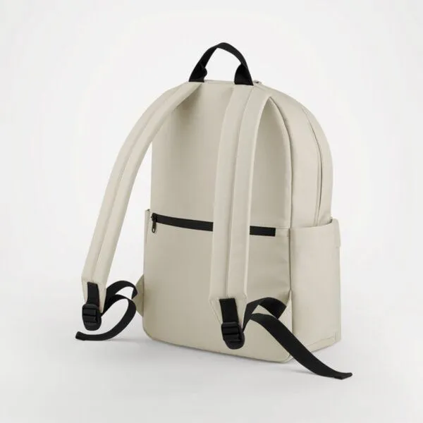 BagBase BagBase Rucksack Innentasche Seitentaschen gepolsterter Rücken Backpack, Beige (natural stone), – Produktbild 4 von 4