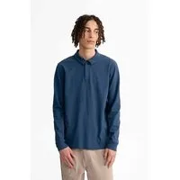 MELA Langarm Polo Shirt DIVIT | von MELA | Fairtrade & GOTS zertifiziert, Dunkelblau, – Produktbild 1 von 1