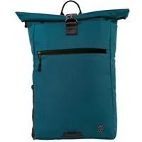 FUCHS & REBELL FUCHS & REBELL PIET Rolltop Rucksack – Stylisch & praktisch mit Rücken-Zipper, Petrolblau, – Produktbild 1 von 1