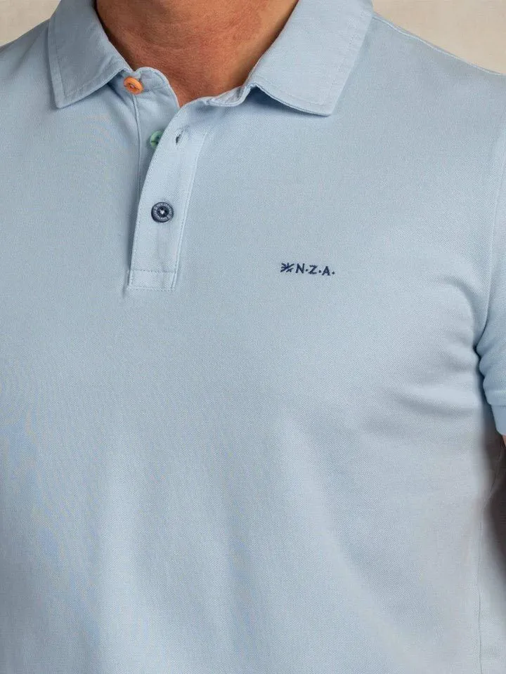 new zealand auckland new zealand auckland NZA Polo Hawera Sky Blau, Hellblau, – Produktbild 2 von 5