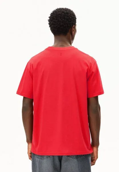 ARMEDANGELS ARMEDANGELS MAARKOS MID WEIGHT Herren T-Shirt aus Bio-Baumwolle, Mars red, – Produktbild 2 von 4