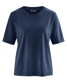 HempAge Hempage Damen vegan T-Shirt Kombination In Marineblau – Produktbild 1 von 1