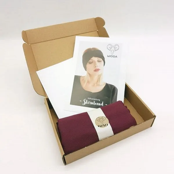 WiDDA berlin WiDDA berlin DIY Stirnband Nähset Uni, Brombeer, – Produktbild 1 von 3