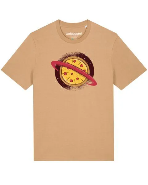 watapparel watapparel T-Shirt Unisex Pizza Planet, Latte, – Produktbild 1 von 4