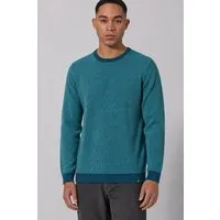 HempAge HempAge Herren Strickpullover Rundhalsausschnitt Hanf/Biobaumwolle Normal Fit, Reef (blau), – Produktbild 1 von 1