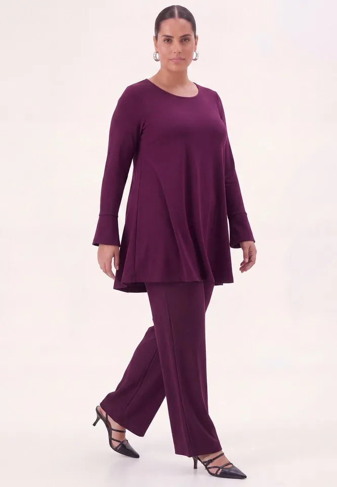 YOEK Tunika Damen Tunika mit Langarm, Lila, – Produktbild 4 von 4