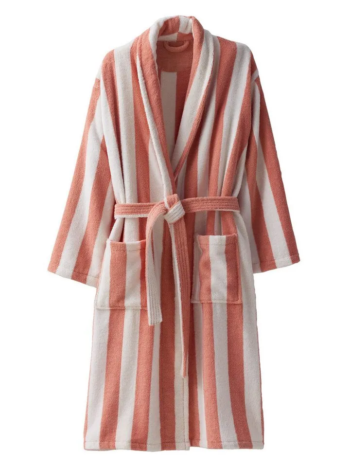 Vertbaudet Vertbaudet Bademantel Damen/Herren Bademantel STRANDKORB Capsule FAMILY, Recycelte Baumwolle, Rosa, – Produktbild 1 von 2