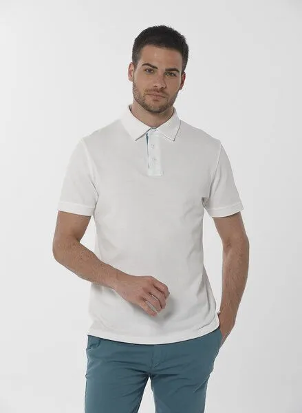 ORGANICATION ORGANICATION Poloshirt aus Bio-Baumwolle, Weiß(off white), – Produktbild 1 von 4