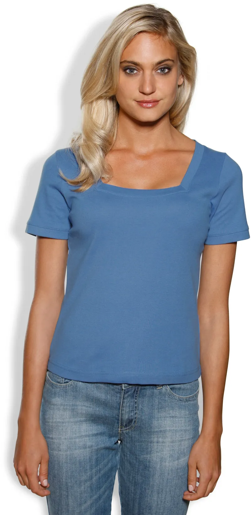 heine Shirt azurblau, Azurblau, – Produktbild 2 von 2