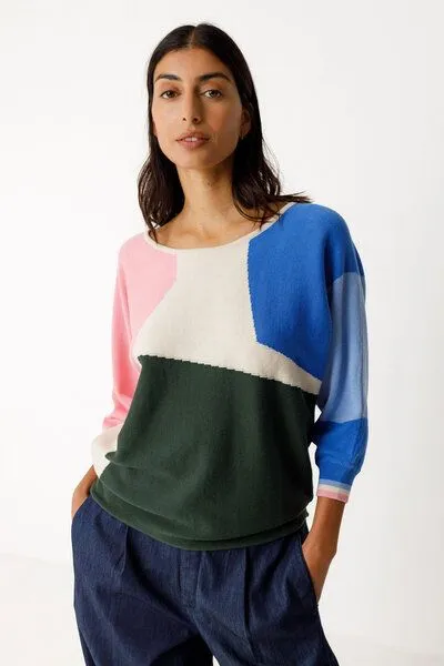SKFK SKFK Strickpullover NAIKE, Multicolour, – Produktbild 1 von 5