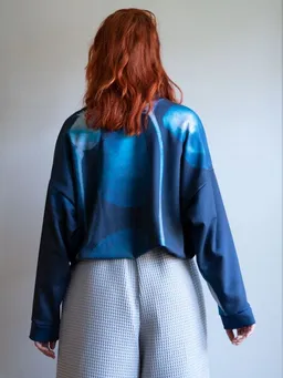 Ecostories Ecostories Oversize Sweatshirt Mohn im Licht – Produktbild 1 von 1