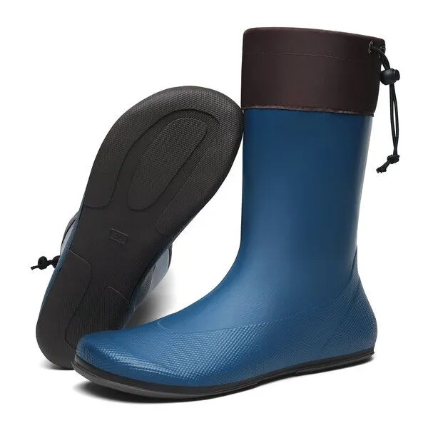 SAGUARO SAGUARO - Gummistiefel Barfußschuhe vegan Naturkautschuk, Blau, – Produktbild 2 von 4