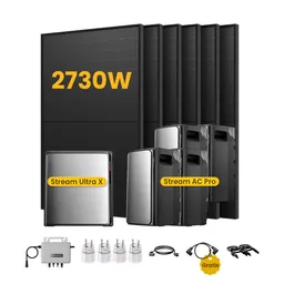EcoFlow EcoFlow Stream Ultra X, Solaranlage mit Speicher, mit 6 x 455W Bifazialen Solarmodulen, by Powerness - Stream Ultra X + 4 x Stream AC Pro | 11520Wh / 4 x Smart Plug / Standardversand – Produktbild 1 von 1