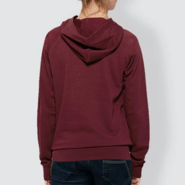 little kiwi little kiwi Damen Hoodie Kleiner Kiwi, Burgundy, – Produktbild 3 von 3