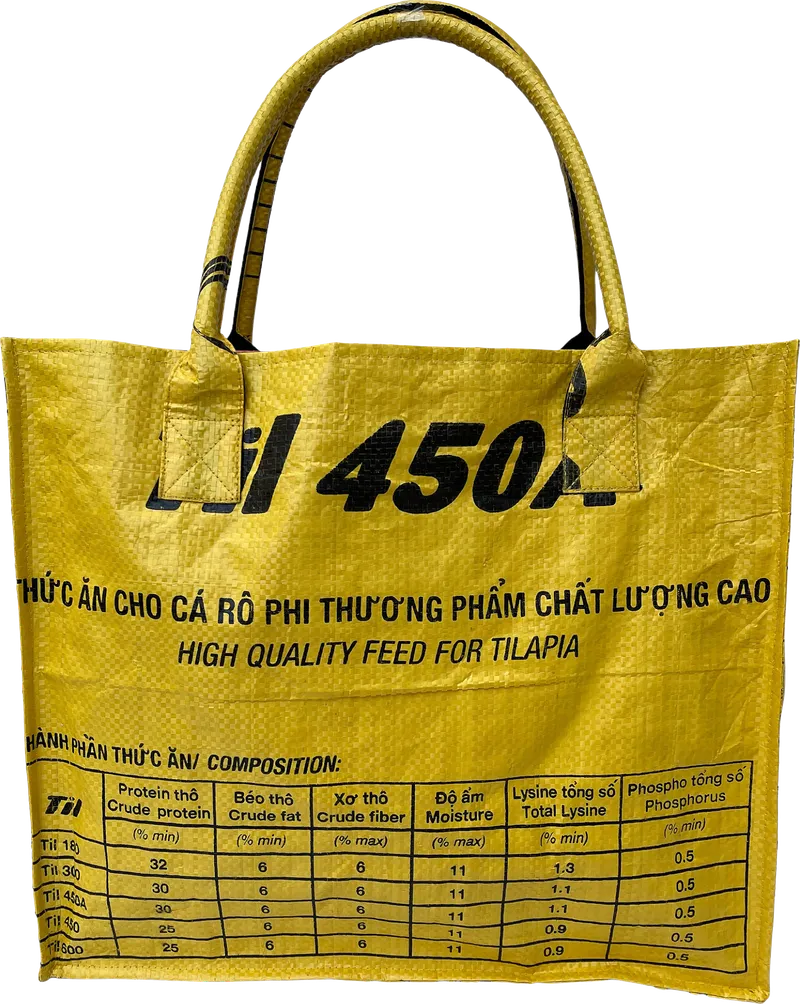 Beadbags Beadbags Einkaufstasche Ri94 recycelter Reissack, Gelb, – Produktbild 1 von 5