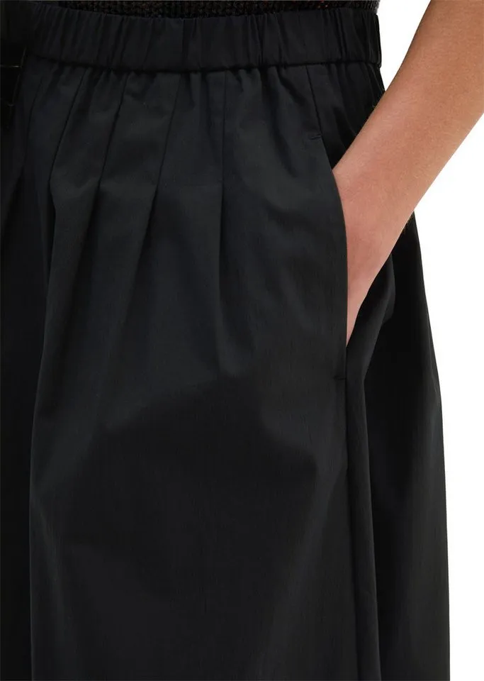 Marc O'Polo Marc O'Polo Webrock aus Popeline-Stretch, Schwarz, – Produktbild 4 von 5