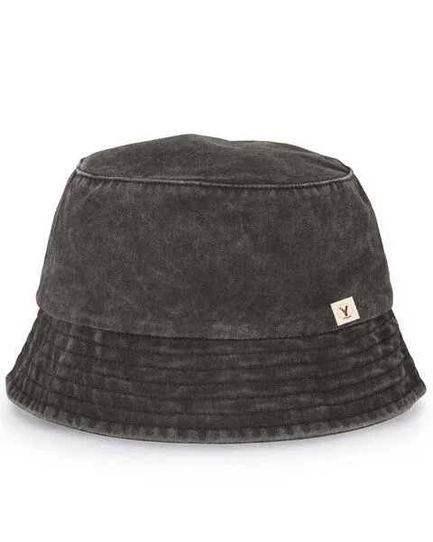YTWOO YTWOO Fischerhut mit Washed Optik | Bucket Hat aus 100% Bio Baumwolle, Schwarz, – Produktbild 2 von 3