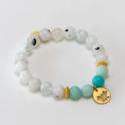 Divasya Divasya Armband "Golden Lotus" aus echten Natursteinen bzw. Halbedelsteinen – Produktbild 1 von 1