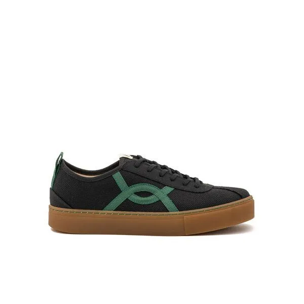 Vesica Piscis Footwear Vesica Piscis Footwear KAFKA BLACK SNEAKER OF RECYCLED COTTON, Braun, – Produktbild 1 von 3
