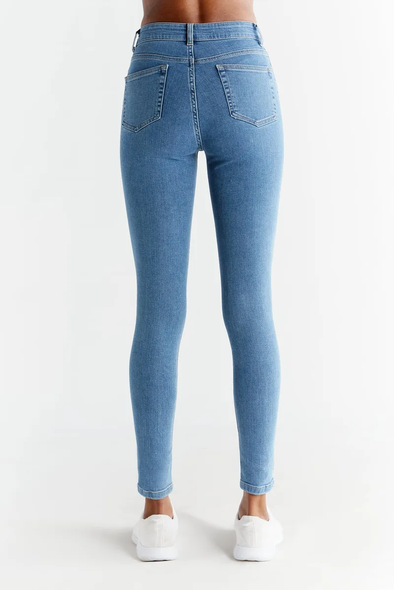 Evermind Evermind Damen vegan Jeans Skinny Fit Day Himmelblau, Hellblau, – Produktbild 1 von 2