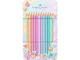 Faber-Castell Faber-Castell Buntstifte Sparkle Pastell, 12er-Set im Metalletui – Produktbild 1 von 1