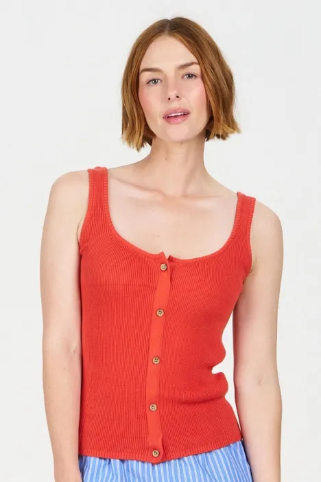 KOMODO KOMODO Damen vegan Weste Cove Orange, Dunkelorange, – Produktbild 2 von 2