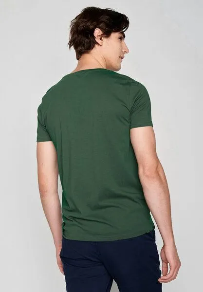 GreenBomb GREENBOMB Bike Winter Guide - Sportliches T-Shirt aus Bio-Baumwolle / hochwertiger Print / GOTS / Fair & Vegan, Grün (flaschengrün), – Produktbild 3 von 4