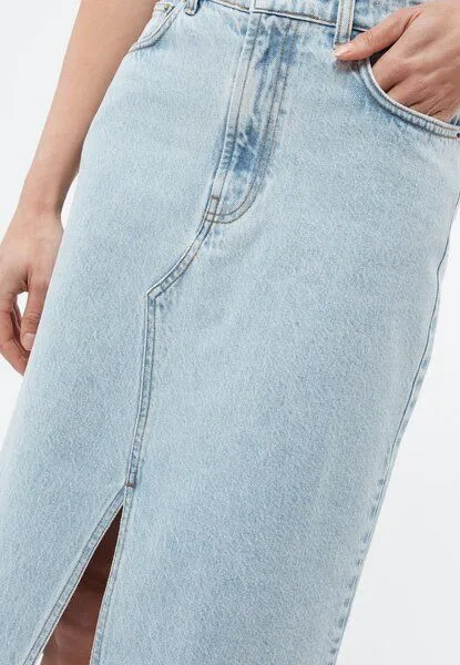 Givn Berlin Givn Berlin Jeansrock GBKARLOTTA aus Bio-Baumwolle, Light blue, – Produktbild 2 von 4