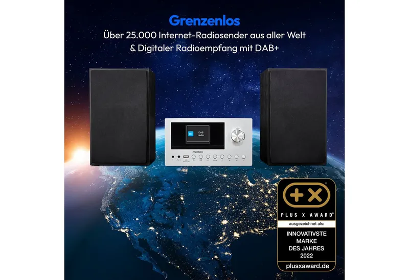 Medion Medion Micro-Audio-System MD85008 silber – Produktbild 3 von 8
